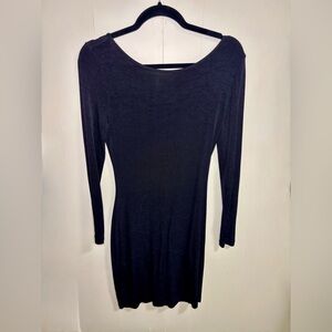 Elegant Black Long Sleeve Dress